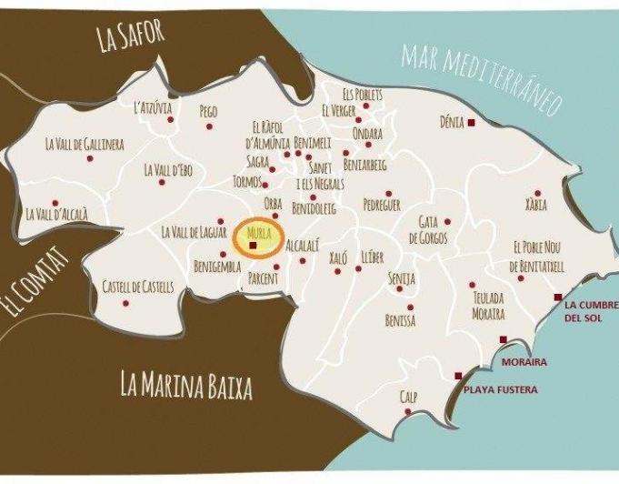 384-16pMU - Terreno en venta en Murla, Costa Blanca, España
