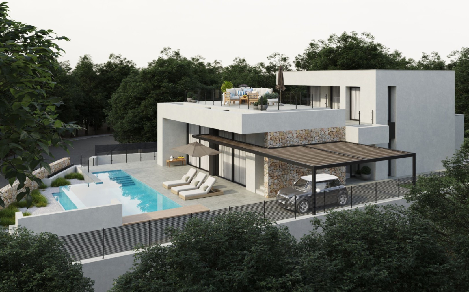 Modern luxury new built villa