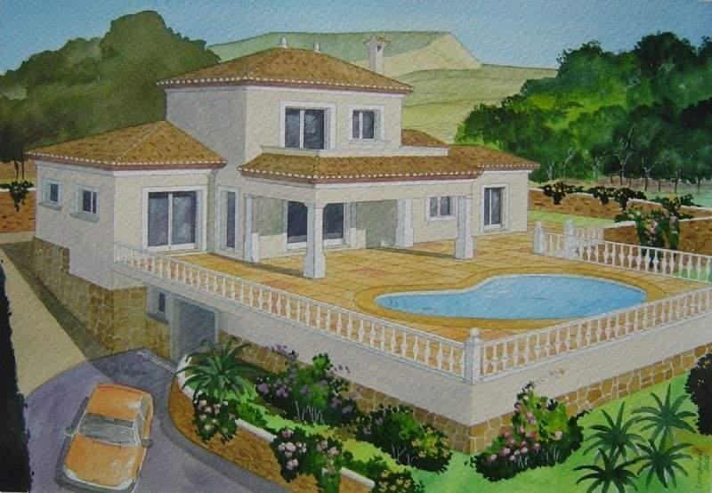 Luxury villa project for sale, Moraira, Costa Blanca, Spain