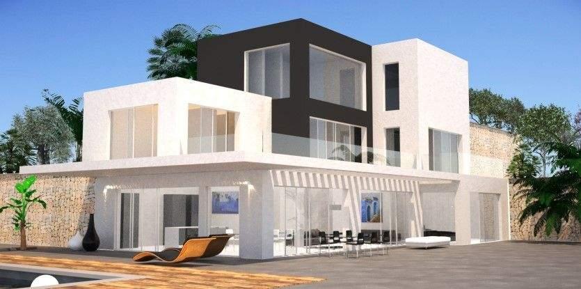 Villa moderne en vente, Benissa Costa, Espagne, vue sur la mer