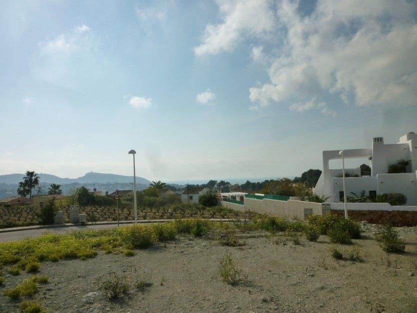 Grondstuk for sale in Moraira, Costa Blanca, Spanje, uitzicht op zee