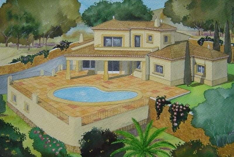 Mediterranean style villa project for sale, Moraira, Costa Blanca, Spain