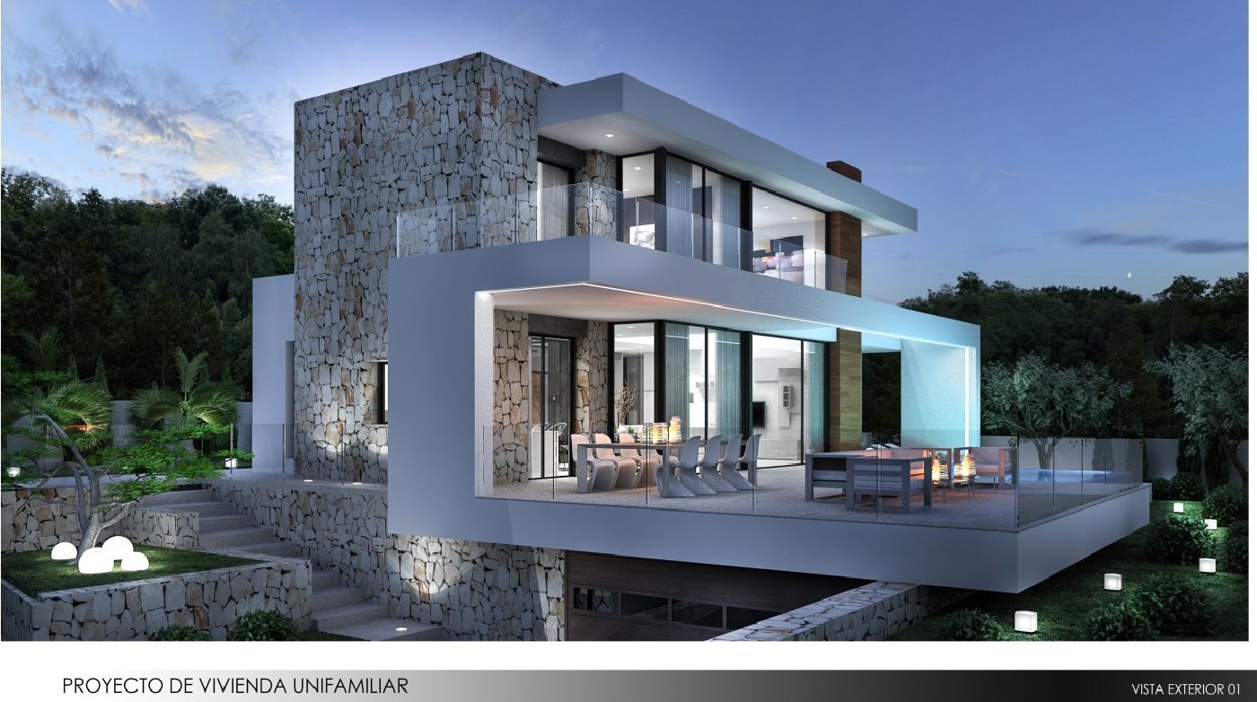 Villa en construction à vendre, Moraira, Costa Blanca, Espagne