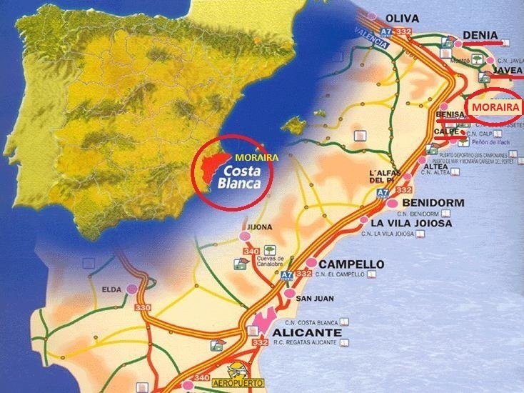 Terrain exclusif en vente, Portichol, Moraira, Espagne, vue mer