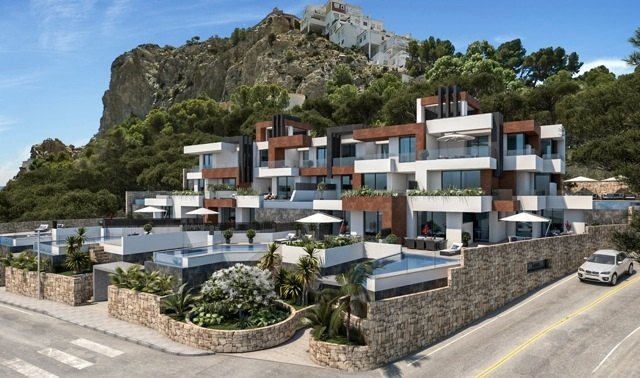 Luxuswohnungen zu verkaufen, Benidorm, Costa Blanca, Meerblick