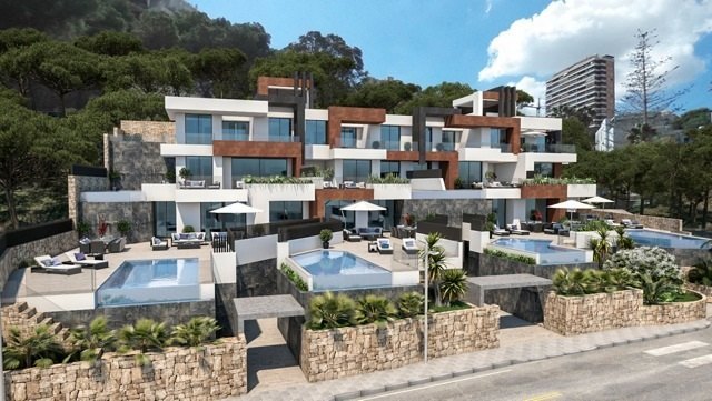 Luxuswohnungen zu verkaufen, Benidorm, Costa Blanca, Meerblick