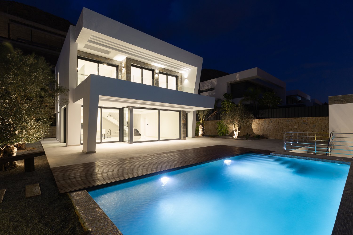 Villa contemporaine à vendre, Finestrat, Costa Blanca, Espagne, vue mer