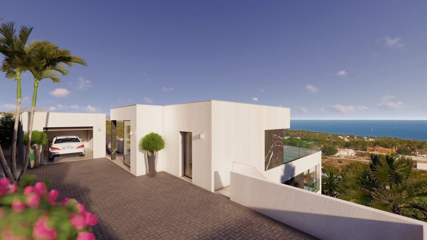 Casa contemporánea en venta, Calpe, Costa Blanca, vistas mar