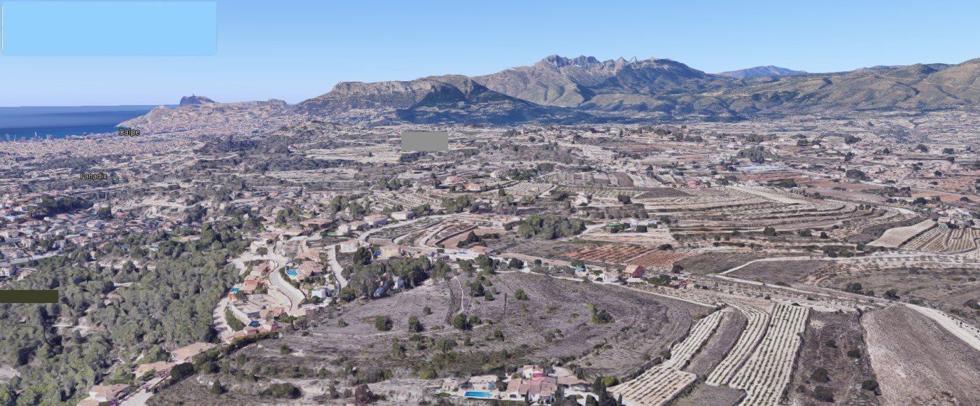 Plots for sale, Coma de Frailes, Moraira, Alicante, sea views