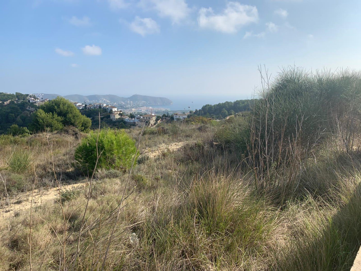 Percelen te koop, Coma de Frailes, Moraira, Alicante, uitzicht zee