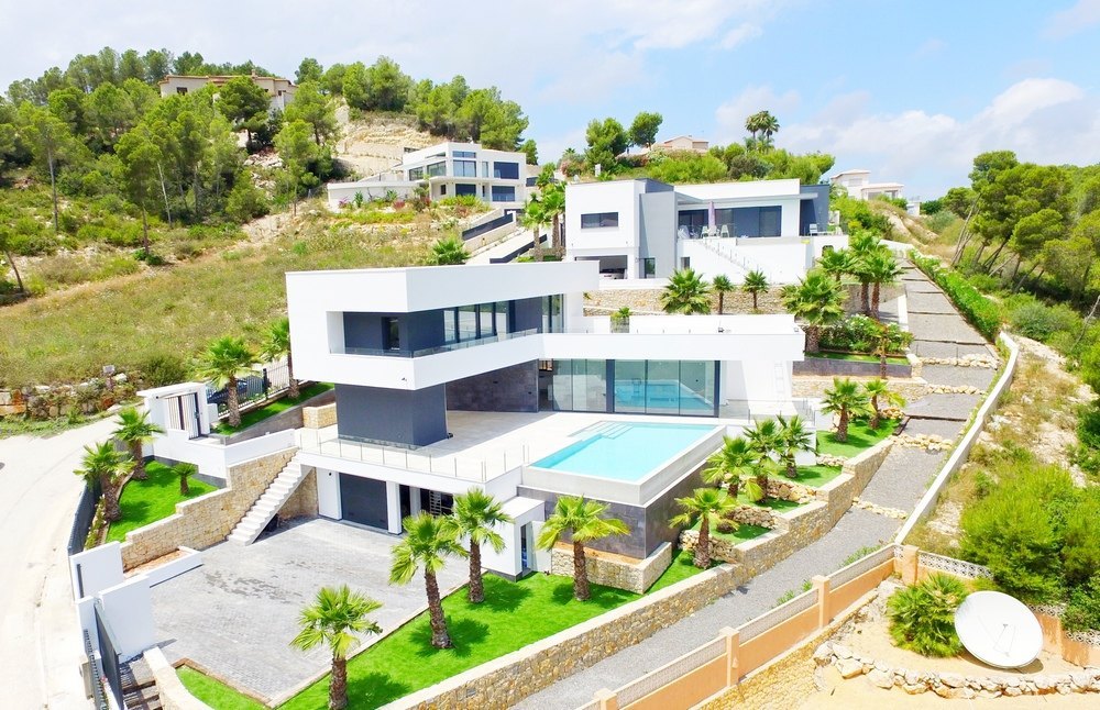 Villa moderna en venta en Javea, Costa Blanca, España, con vistas al mar