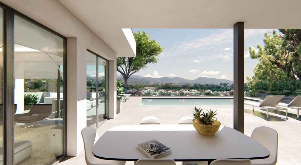 Luxe villa, verkoop, in aanbouw, Moraira, Spanje, zeezicht