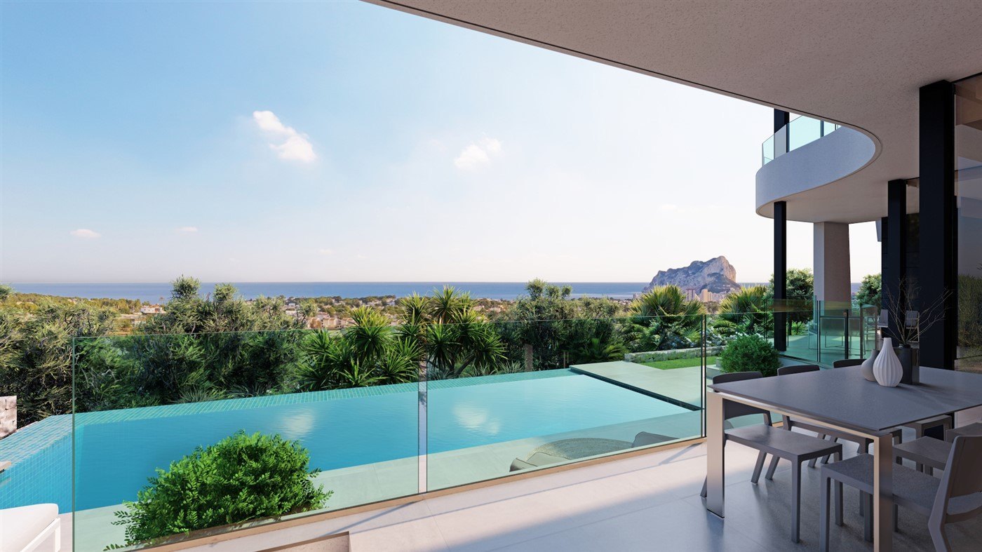 Villa Lujo proyecto, Calpe, Alicante, vista mar