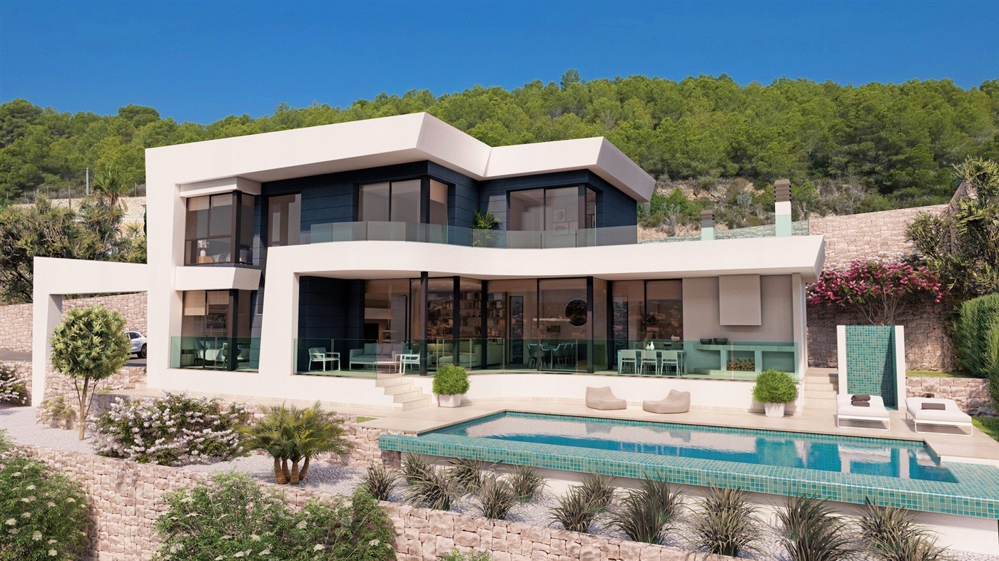 Villa Lujo proyecto, Calpe, Alicante, vista mar