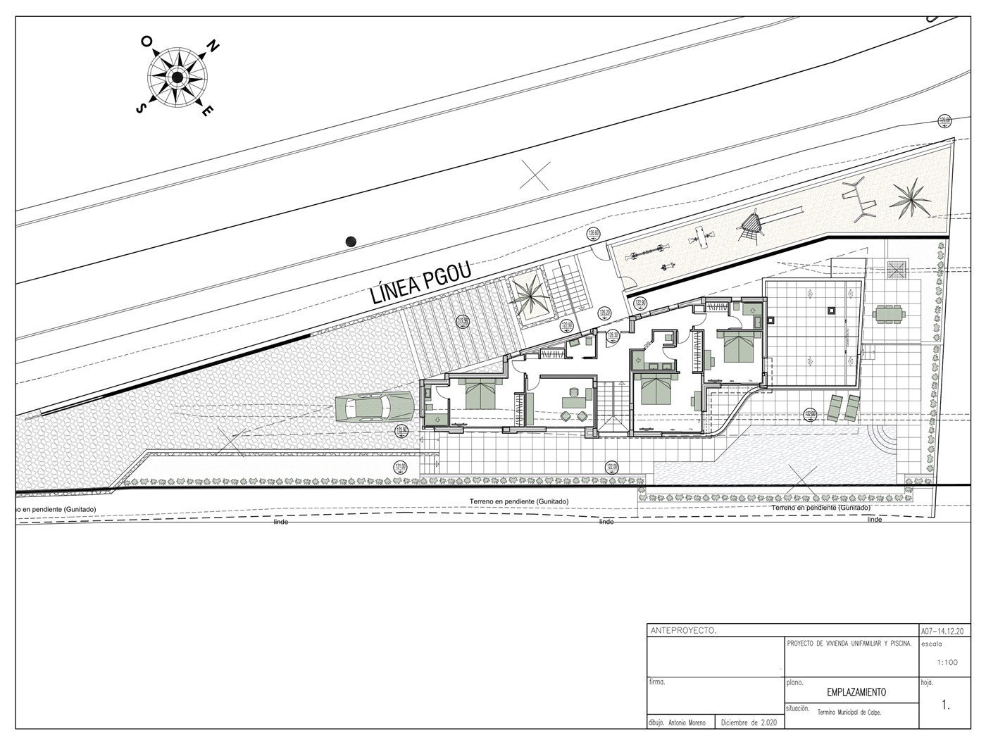 Villa Lujo proyecto, Calpe, Alicante, vista mar