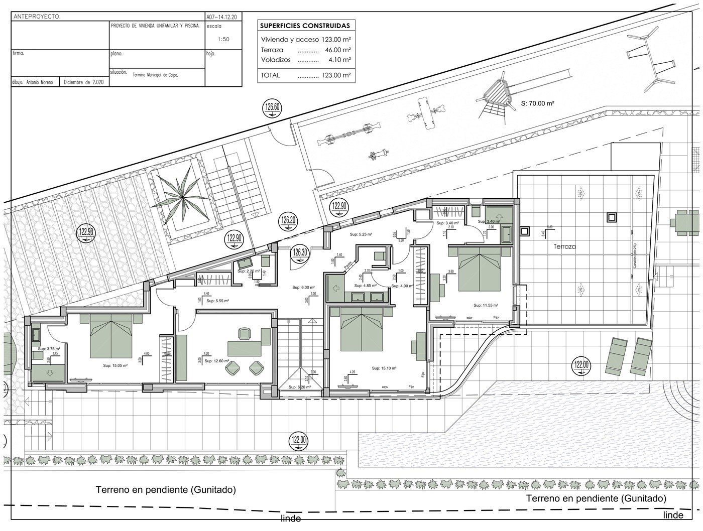 Villa Lujo proyecto, Calpe, Alicante, vista mar