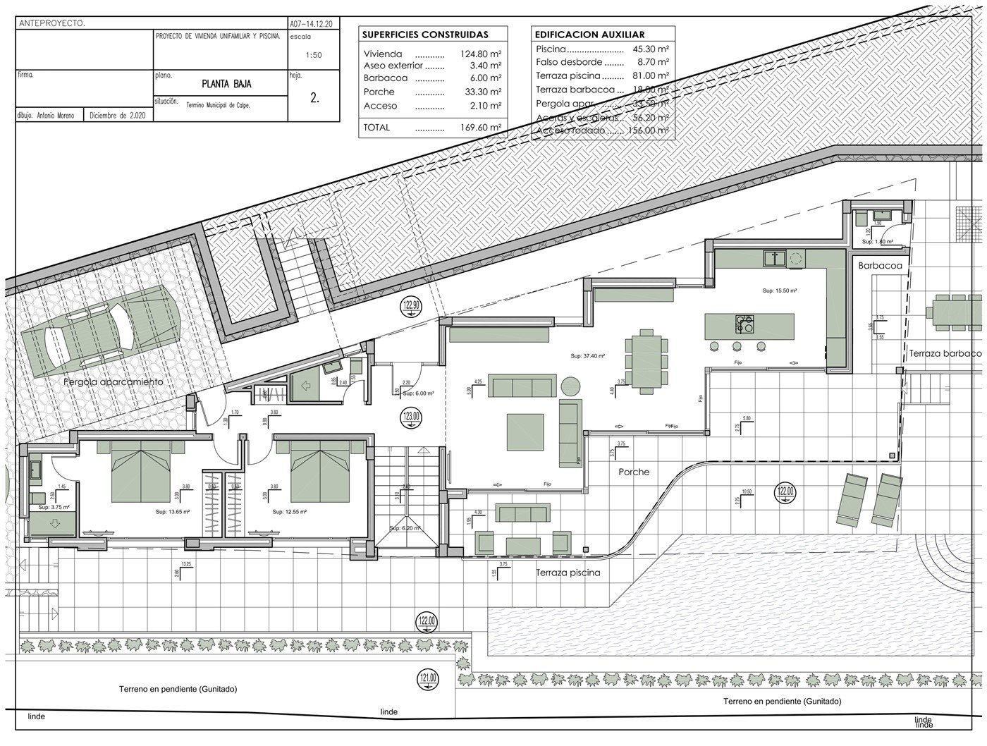 Villa Lujo proyecto, Calpe, Alicante, vista mar