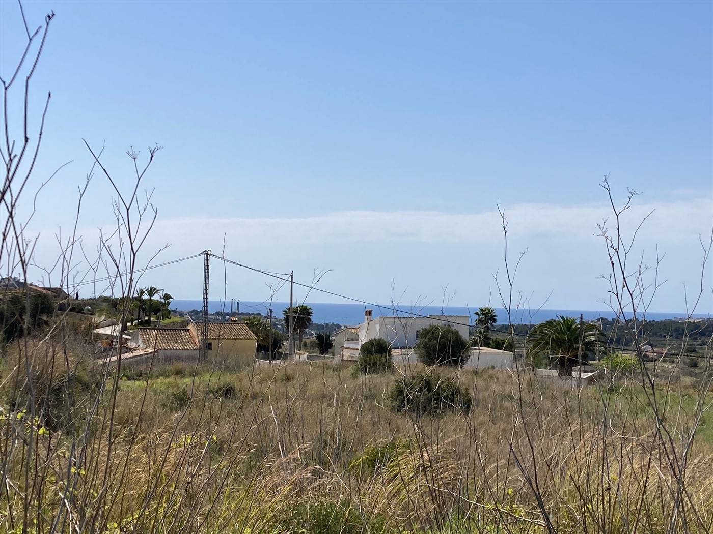 Rustikales Grundstück zu verkaufen, Moraira, Costa Blanca, Meerblick