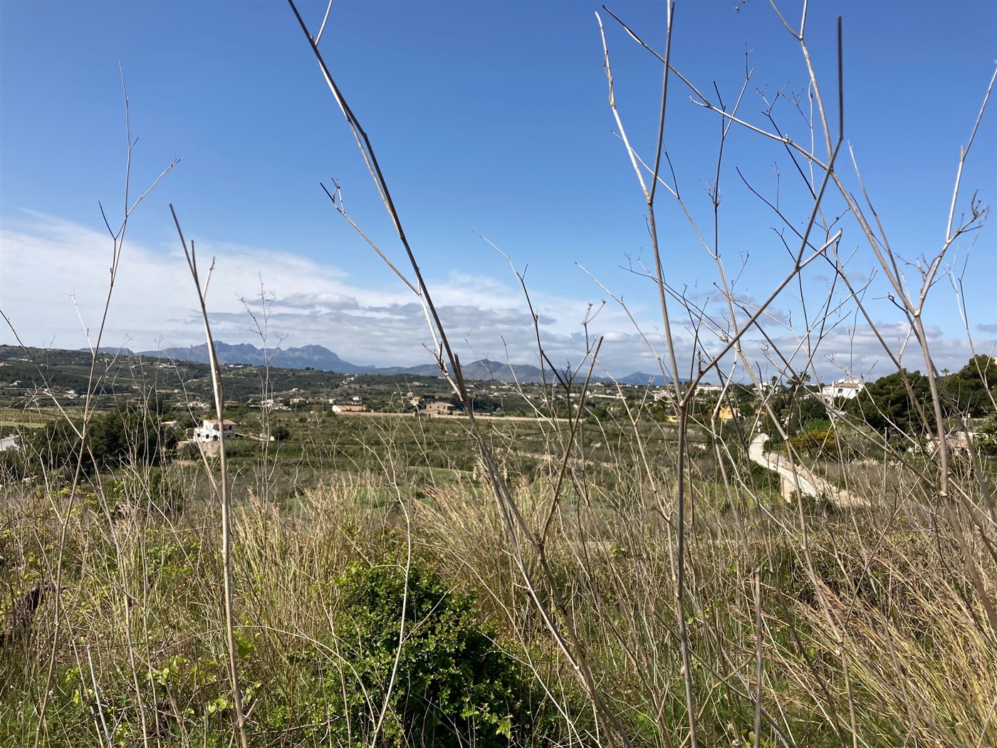 Rustikales Grundstück zu verkaufen, Moraira, Costa Blanca, Meerblick