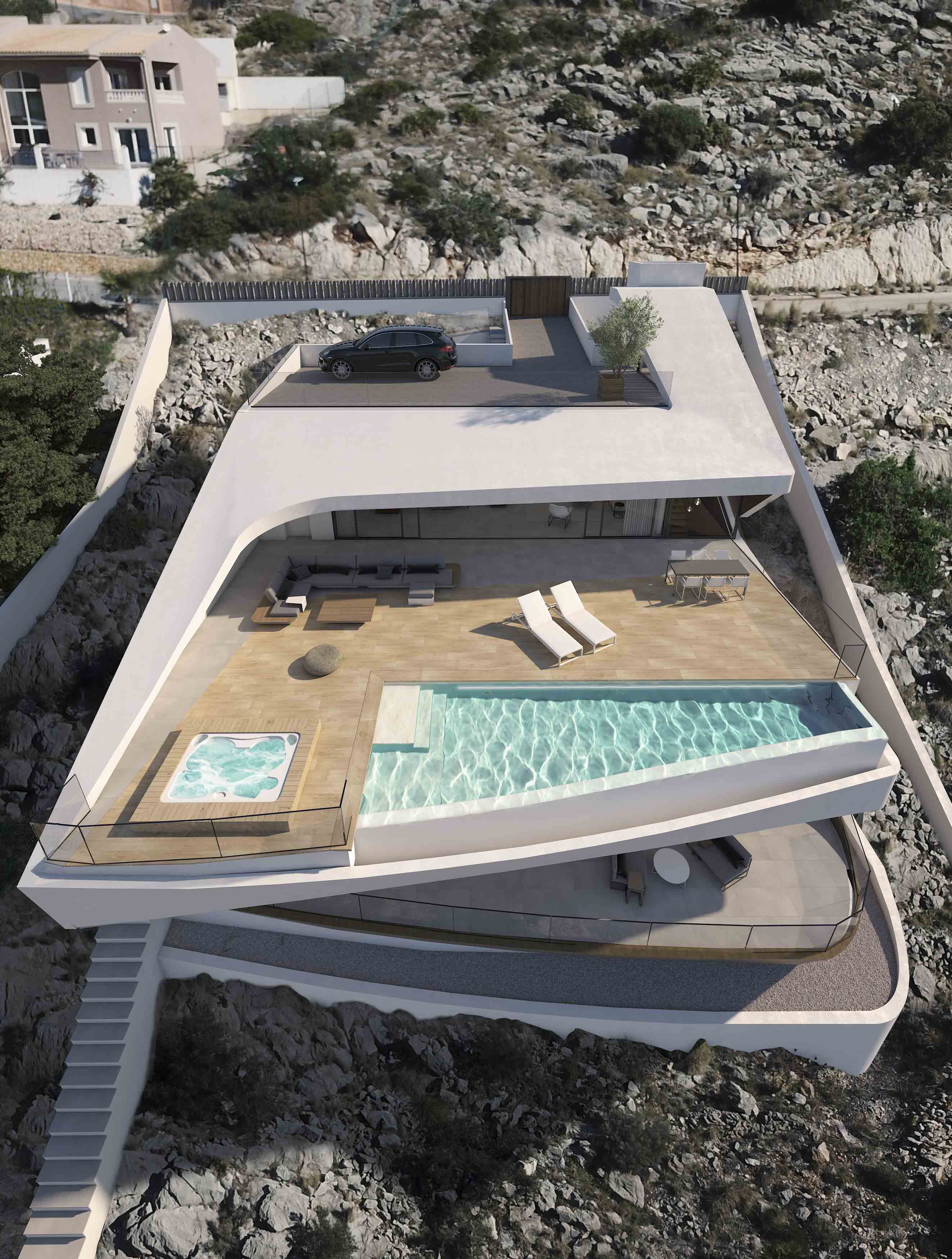 Project contemporary villa, for sale, Altea, Costa Blanca