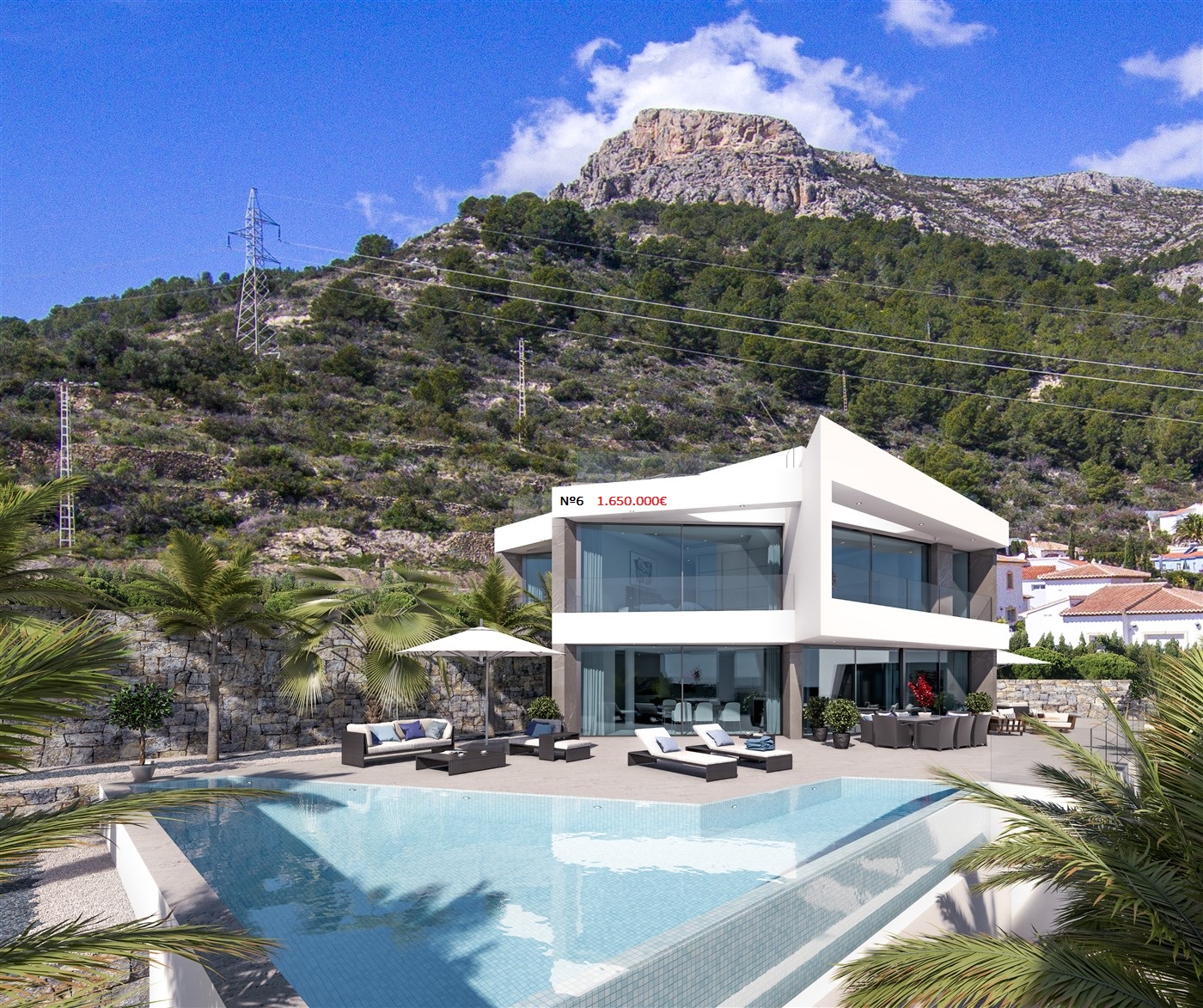 Luxe villa's, te koop, Calpe, Costa Blanca, uitzicht op zee